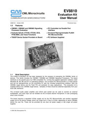 CML Microcircuits EV8810 User Manual