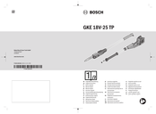 Bosch GKE 18V-25 TP Original Instructions Manual