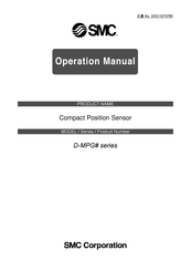 SMC Networks D-MPG Series Operation Manual