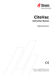Struers CitoVac Instruction Manual