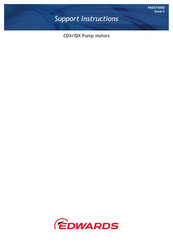Edwards IDX1300 Support Instructions