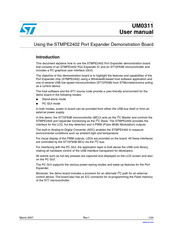 ST STMPE2402 User Manual