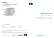 Elo TouchSystems 64 Series Quick Installation Manual