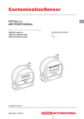 HYDAC International ContaminationSensor CS1520-1-1/-000 Manual