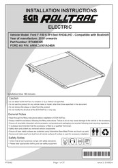 EGR RT040032E Installation Instructions Manual