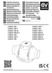 Vortice LINEO 100 T Instruction Booklet