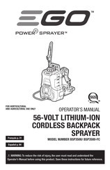 EGO POWER+ BSP3500 Operator's Manual