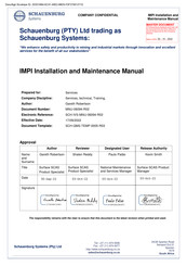 SCHAUENBURG IMPI+V Installation And Maintenance Manual