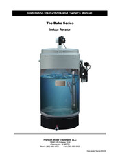 Franklin Water Treatment Duke Series Installation Instructions And Owner's Manual