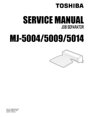 Toshiba MJ-5004 Service Manual