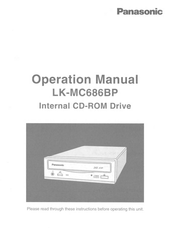 Panasonic LK-MC686BP Operation Manual
