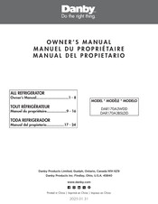 Danby DAR170A3WDD Owner's Manual