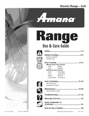 Amana AER5511BAW Use & Care Manual
