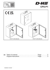 D+H CPS-P1-040-0202 Instructions Manual