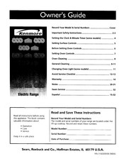 Kenmore 79091105892 Owner's Manual