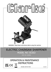 Clarke ECSS3 Operation & Maintenance Instructions Manual