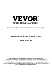 VEVOR TFHQGM726FT User Manual