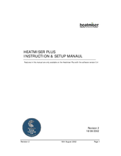 Heatmiser PLUS Instruction & Setup Manual