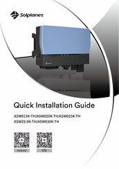 Solplanet ASW025K-TH Quick Installation Manual
