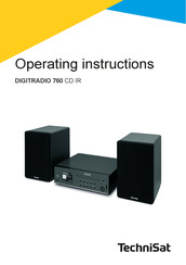 TechniSat DIGITRADIO 760 CD IR Operating Instructions Manual