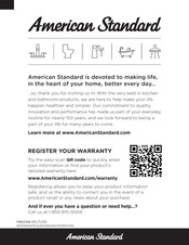 American Standard 8337018 Owner's Manual
