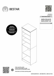 Bestar Key West KWS125WT-03 Assembly Instructions Manual