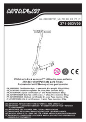 Aiyaplay 371-053V00 Manual
