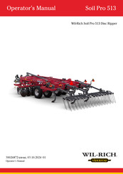 Vaderstad WIL-RICH Soil Pro 9-24 SP 513 Operator's Manual