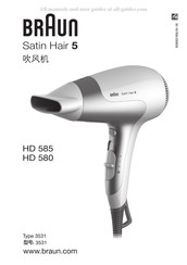 Braun HD 580 Manual