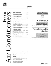 GE AEE08ASL1 Owner's Manual And Installation Instructions