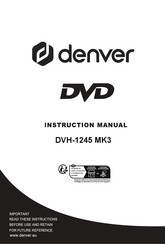 Denver DVH-1245 MK3 Instruction Manual