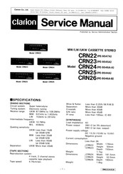 Clarion PE-9545A Service Manual