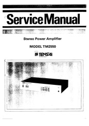 Tensai TM2550 Service Manual