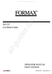 ABC Office Formax FD 572 Operator's Manual