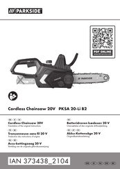Parkside 373438 2104 Translation Of The Original Instructions