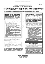 Dexter Laundry DCBD30HC-39 Operator's Manual