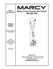 Impex Marcy NS-0357-SKI Owner's And Assembly Manual