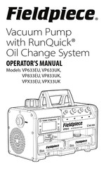 Fieldpiece VPX33UK Operator's Manual