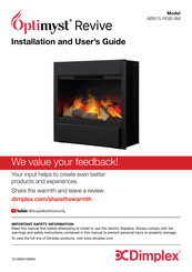 Dimplex Optimyst Revive ABN15-RGB-AM Installation And User Manual