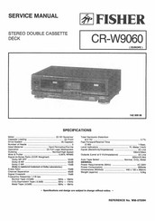Fisher CR-W9060 Service Manual