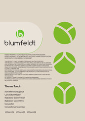 Blumfeldt Therma Touch Manual