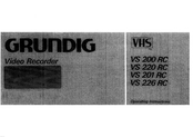 Grundig VS 220 RC Operating Instructions Manual