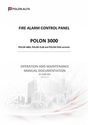 Polon-Alfa POLON 3256 Operation And Maintenance Manual