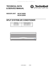 Technibel MCAF185R5TAA Technical Data & Service Manual