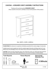 Core Products CASCINA Assembly Instructions Manual