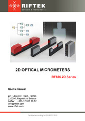 Riftek RF656.2D Series User Manual