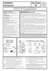 GE PTDS650GM2WT Installation Instructions Manual