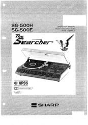 Sharp The Searcher SG-500H Operation Manual