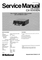 National CX-5000EN Service Manual