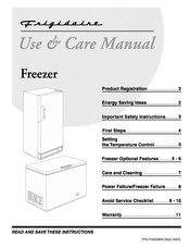 Frigidaire FFU17C4CW2 Use & Care Manual